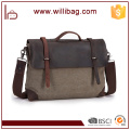 China Lieferant Hotsale Outdoor Datei Messenger Bags Leinwand Leder Umhängetaschen Für Mann